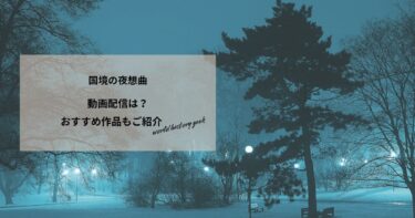 国境の夜想曲の動画配信は？あらすじやおすすめ作品、視聴する方法もご紹介