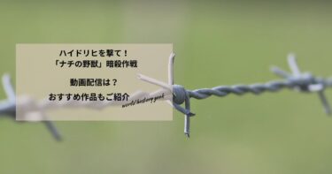 ハイドリヒを撃て！「ナチの野獣」暗殺作戦の動画配信や無料視聴は？あらすじやおすすめ作品、視聴する方法もご紹介