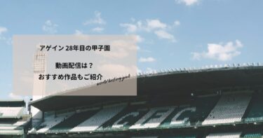 アゲイン 28年目の甲子園の動画配信や無料視聴は？あらすじやおすすめ作品、視聴する方法もご紹介