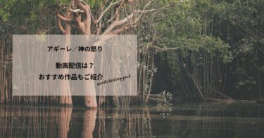 アギーレ／神の怒りの動画配信や無料視聴は？あらすじやおすすめ作品、視聴する方法もご紹介