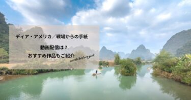 ディア・アメリカ／戦場からの手紙の動画配信や無料視聴は？あらすじやおすすめ作品、視聴する方法もご紹介