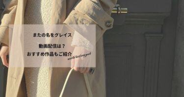 またの名をグレイスの動画配信や無料視聴は？あらすじやおすすめ作品、視聴する方法もご紹介
